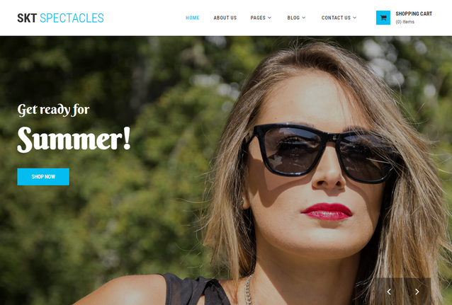 SKT Spectacles - Ecommerce WordPress Theme
