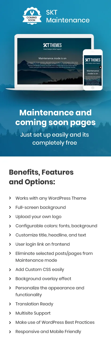 maintenance mode wordpress theme