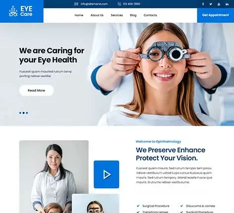 SKT Care - Optometrist WordPress Theme