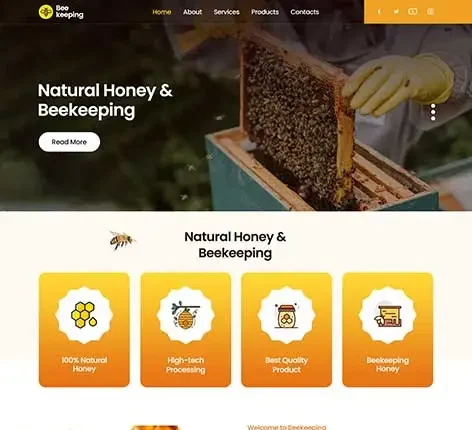Honey Bee WordPress Theme