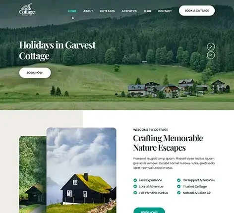 SKT Cottage - Holiday Cottage WordPress Theme