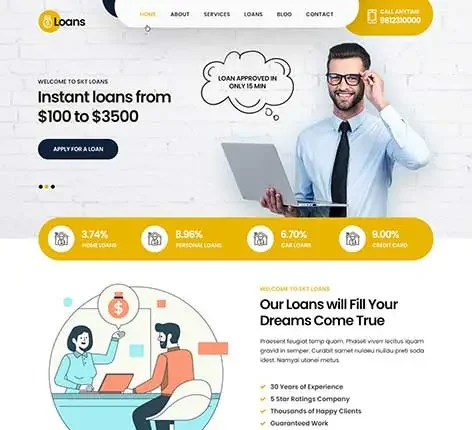 Payday Loan WordPress Theme
