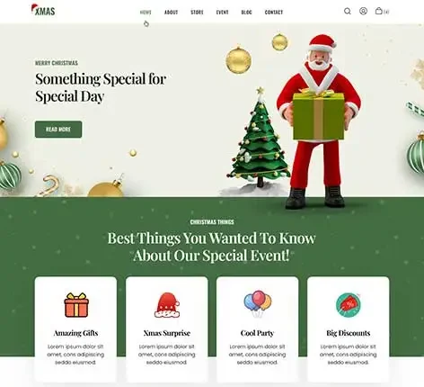 SKT Xmas - Christmas Event WordPress Theme
