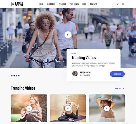 Video Blog WordPress theme