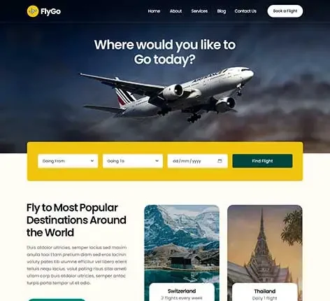 Airline Tickets WordPress Theme