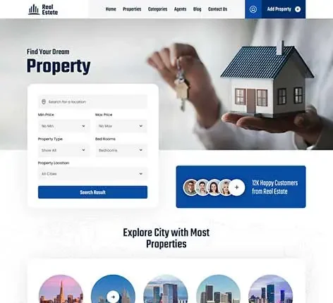 Real Estate Company WordPress Theme