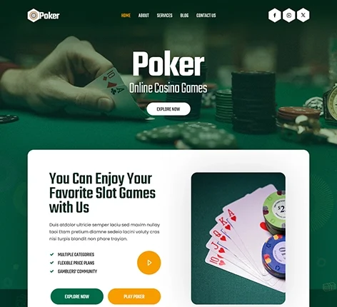 Gambling WordPress Theme optimized for casino and betting websites