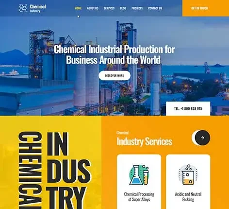 Chemical Company WordPress Theme