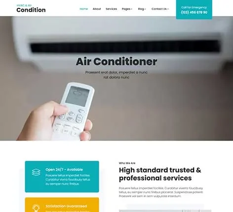 Air Conditioning WordPress Theme