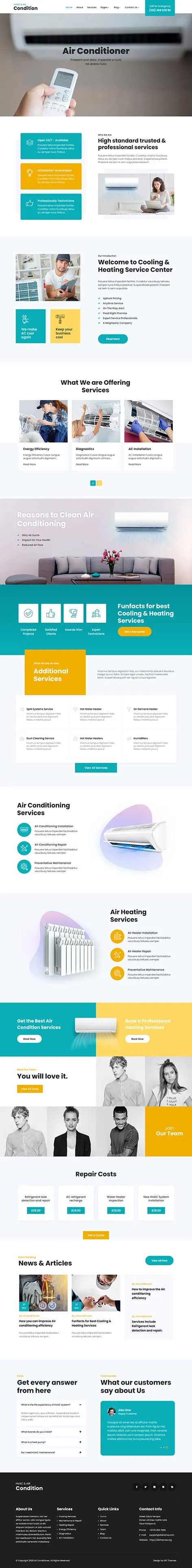 Air Conditioning WordPress Theme