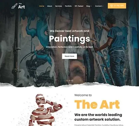 Artistic WordPress Theme