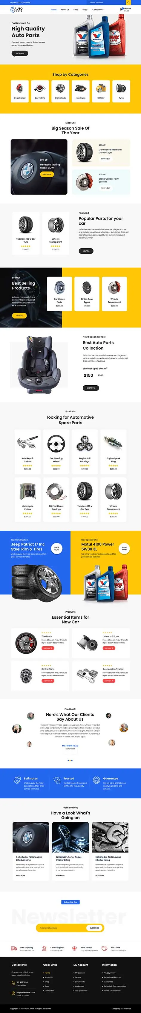 Auto Dealer WordPress Theme