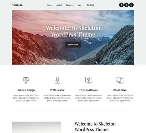 Basic and Starter WordPress Theme