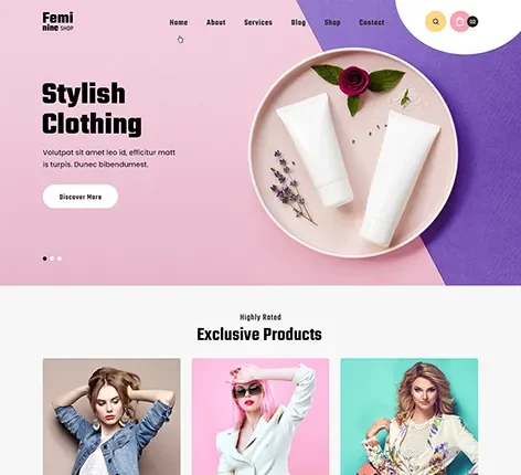 Beauty Products WordPress Theme