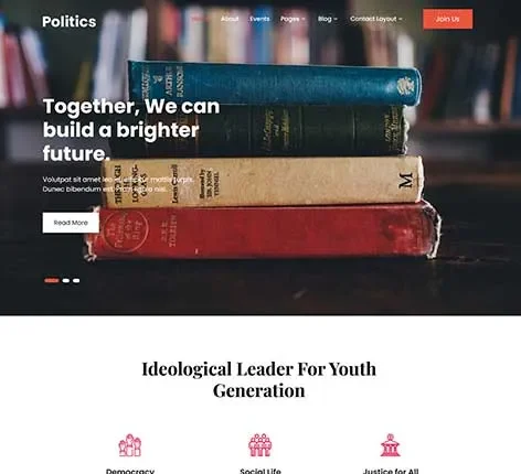 Book Authors WordPress Theme