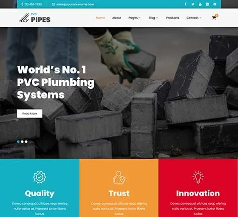 Building Materials WordPress Theme