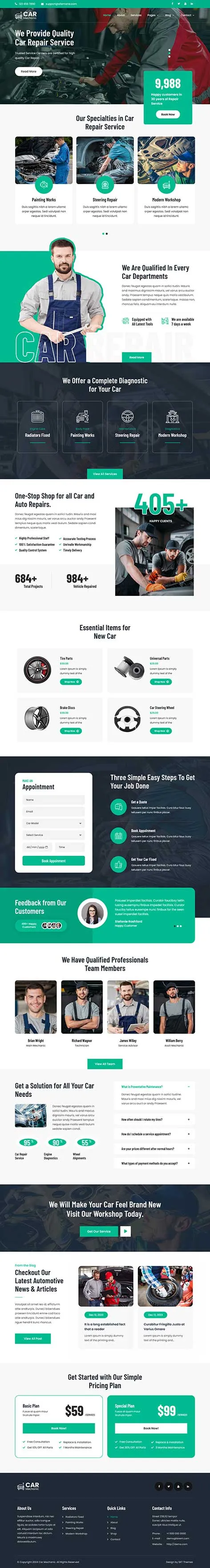 Car Detailing WordPress Theme