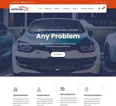 Car Tuning WordPress Theme