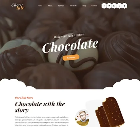 Chocolate Website Template