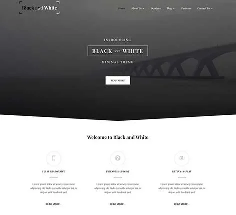 Clean White WordPress Theme
