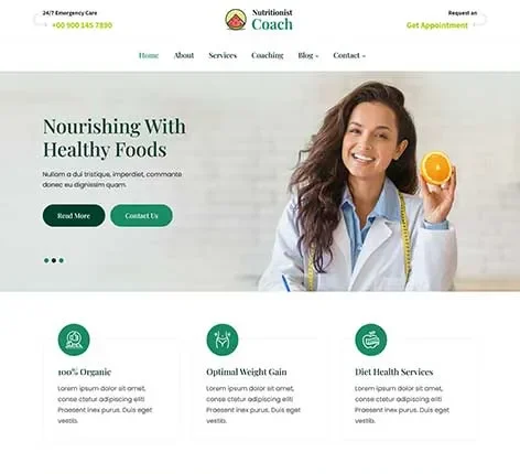 Coaching WordPress Theme