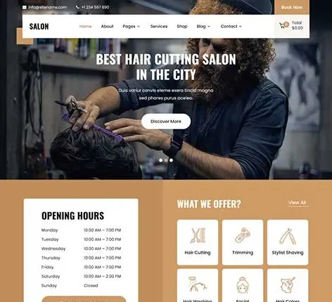Coiffure Wordpress Theme