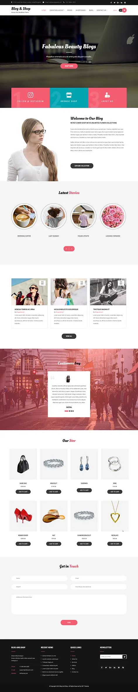 Creative Blog WordPress Theme