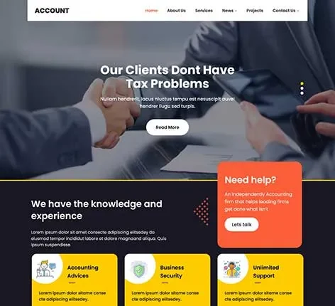 Credit Reporting Agency WordPress Theme