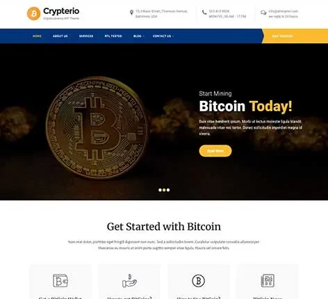 Currency Exchange WordPress Theme