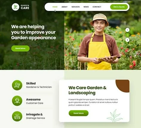 Custom Menus WordPress Theme