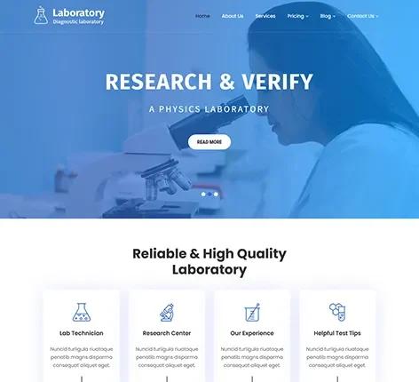 Diagnostic Laboratory WordPress Theme