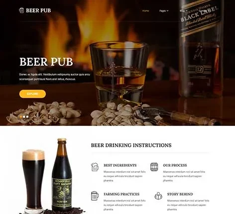 Drinks and Beverages WordPress Theme