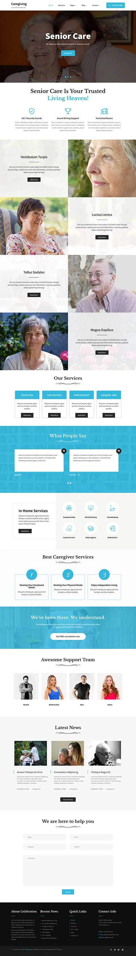Assisted Living WordPress Theme