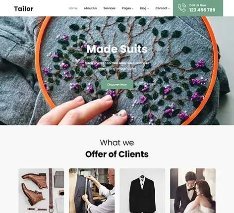 Embroidery WordPress Theme
