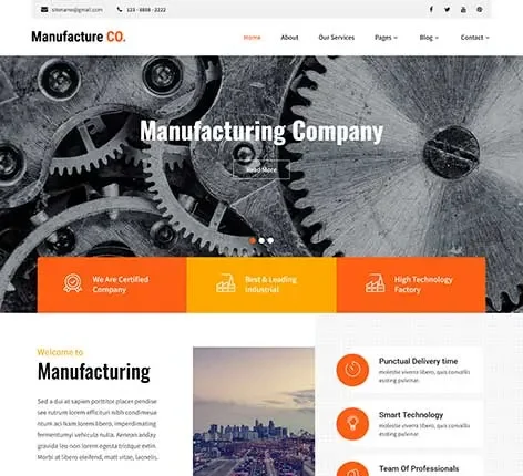 Engineering Company WordPress Theme