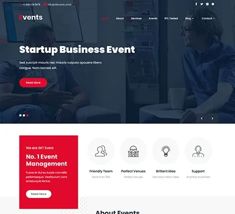 Event Landing Page WordPress Theme