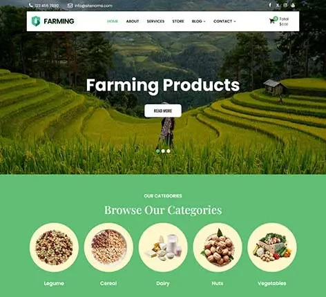 Food Farm WordPress Theme