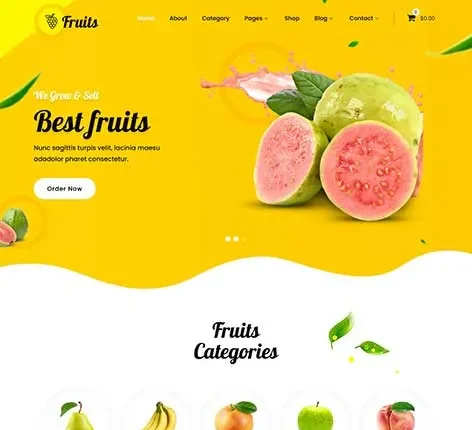 Fruits and Vegetables WordPress Theme