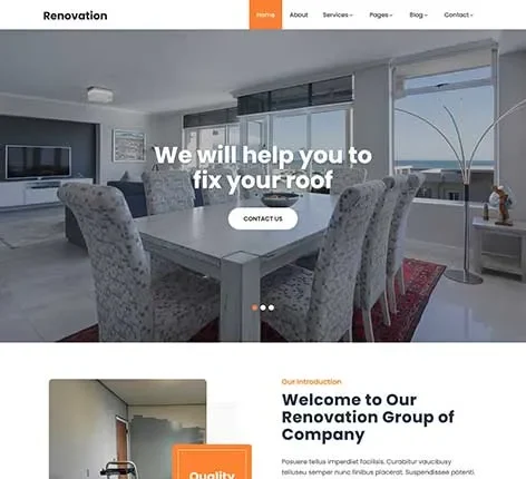 Furniture Website WordPress Theme