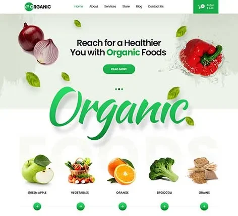 Grocery Delivery WordPress Theme