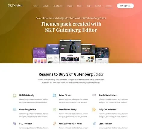 Gutenberg Website Templates
