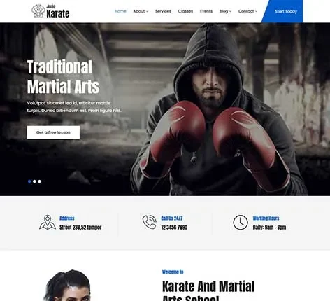 Gymnastics WordPress Theme