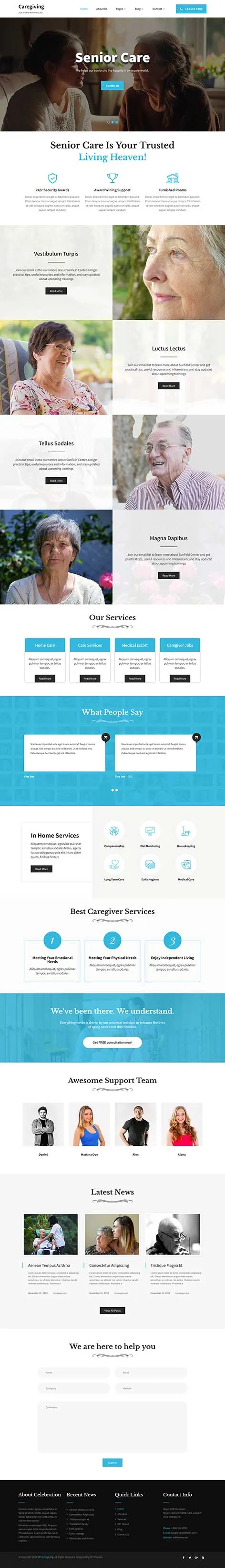 Home Care WordPress Theme