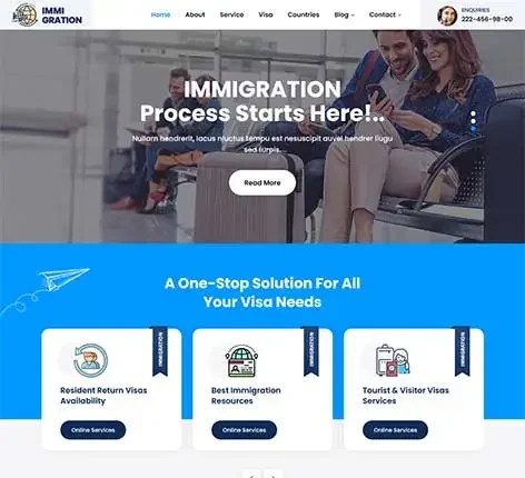 Immigration WordPress Theme
