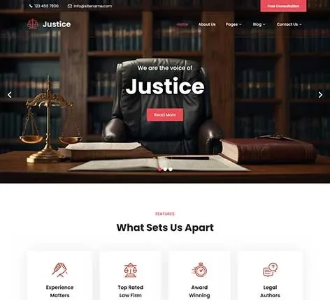 Law Firm Website Template