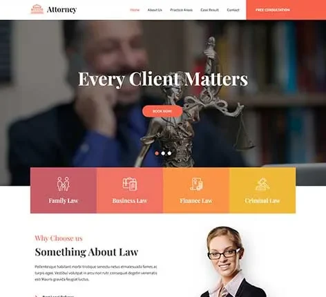Law Office WordPress Theme
