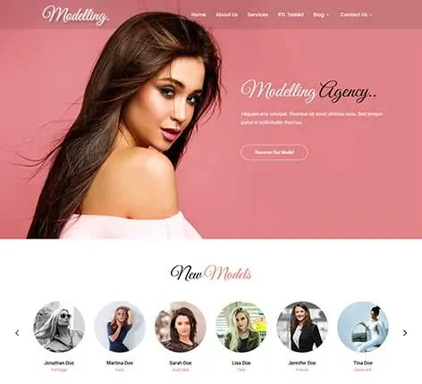 Model Portfolio WordPress Theme