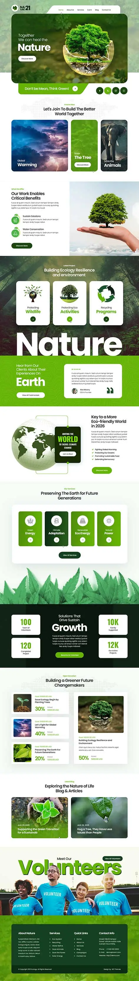 Natural Living WordPress Theme