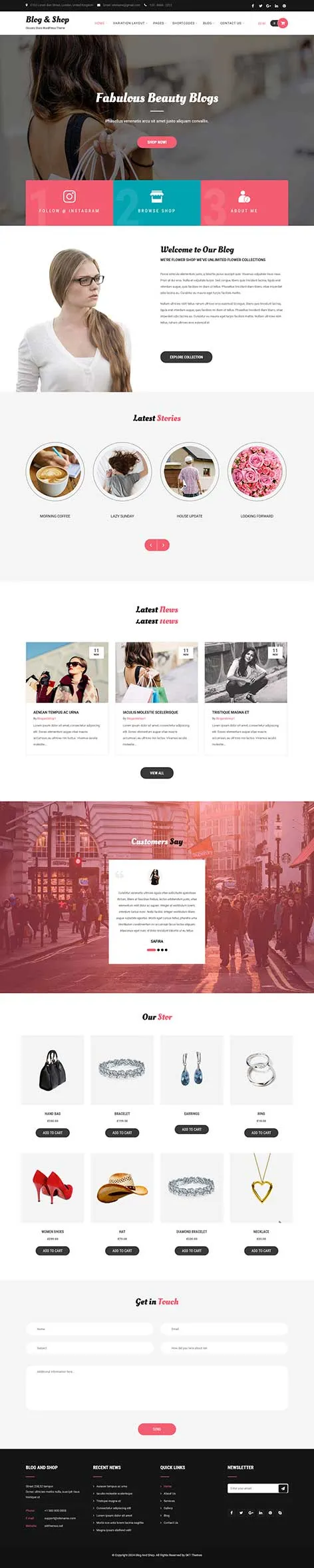 News Blog WordPress Theme