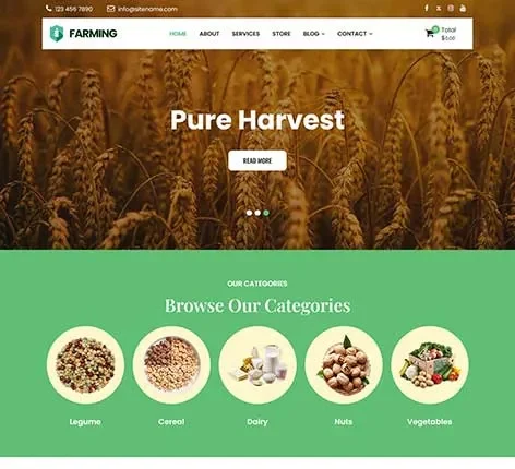 Organic Market WordPress Theme